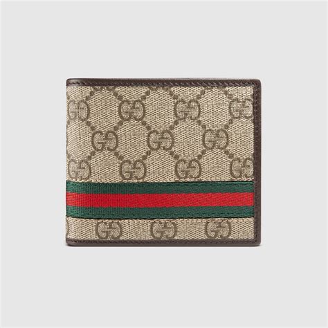 gucci bi fold wallet with elastic band|vintage men Gucci bifold wallet.